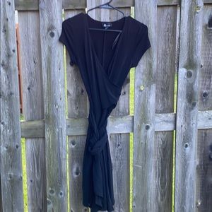 little black wrap dress